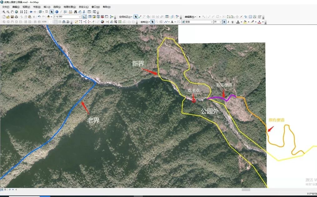 农夫山泉公司施工地点示意图